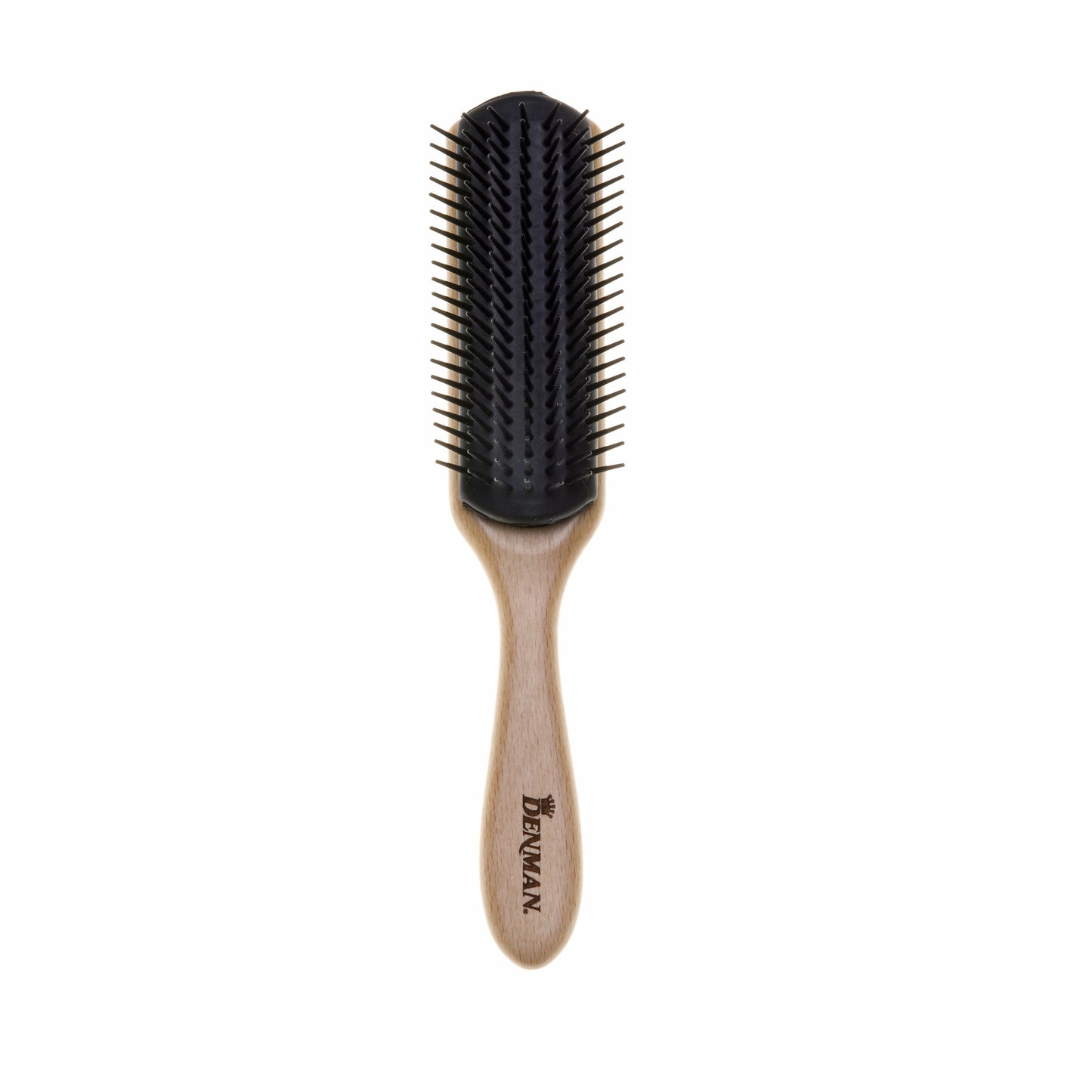 DENMAN - Styling Brush D3 7 rows wood color