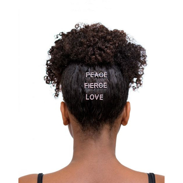 Word Hair Pins