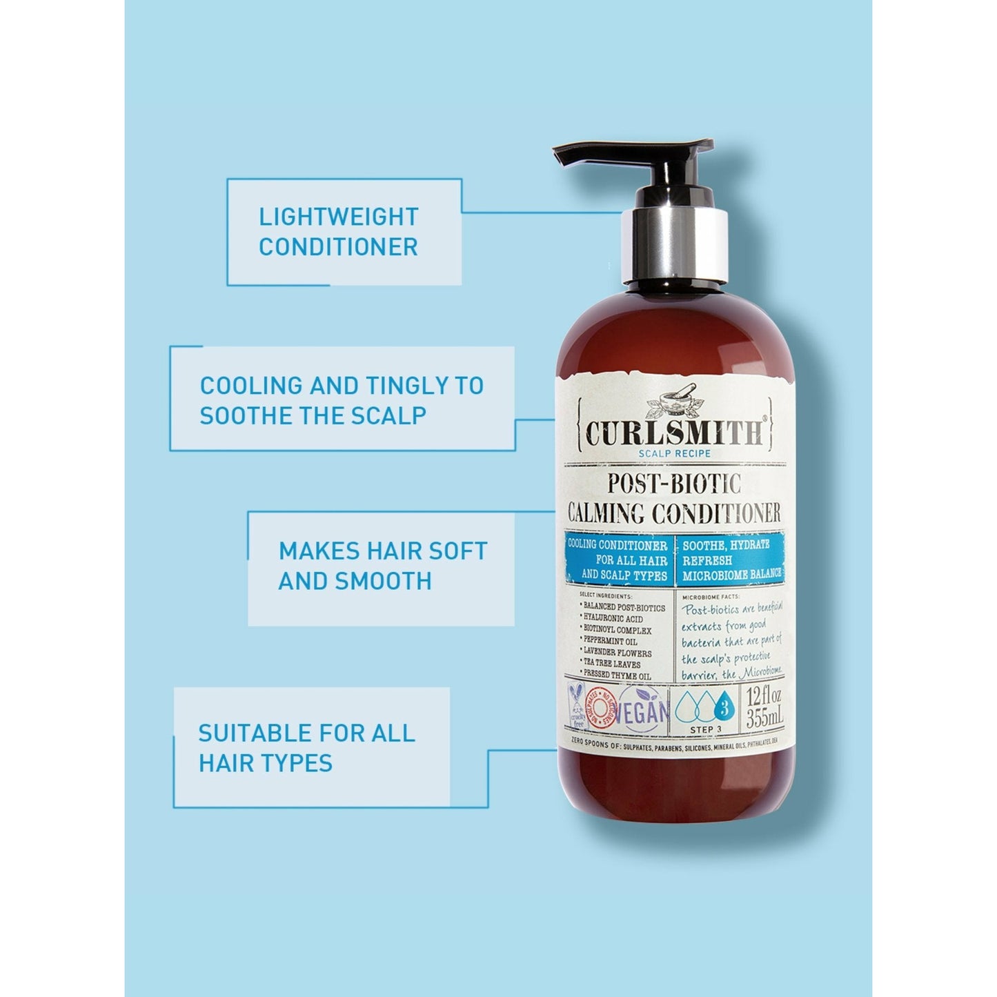 Curlsmith - Post-Biotic Calming Conditioner 355ml